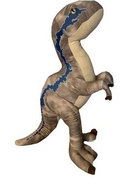 Jurassic World 40” Raptor Blue Velociraptor Jumbo XL Huge Stuffed Animal RARE